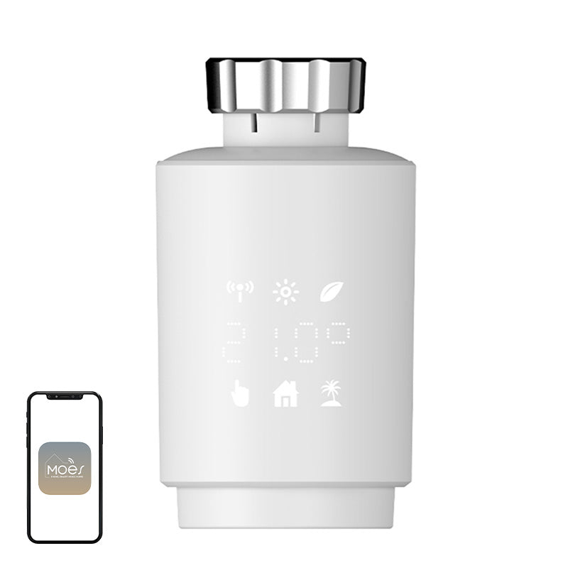 MOES TV02 ZigBee LCD Thermostatic Head - Image 1
