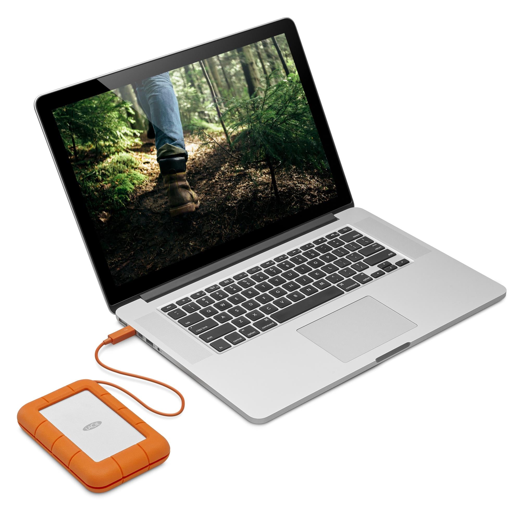 External HDD LACIE 2TB USB-C Colour Orange STFR2000403