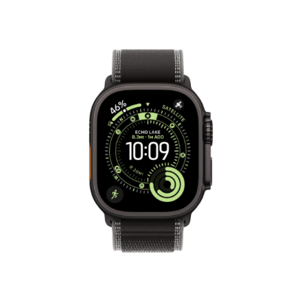 Apple 49mm Black/Charcoal Trail Loop - M/L - Black Titanium Finish | Apple