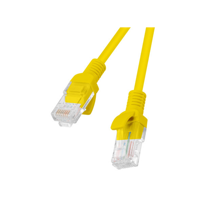 Lanberg Patchcord CAT.5E UTP 0.5M fluke passed 10-pack, Yellow | PCU5-20CC-0050-Y