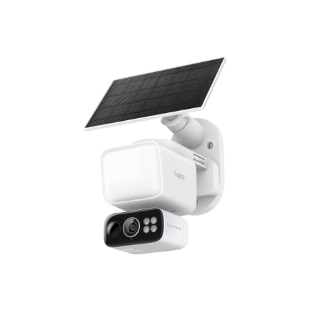 TP-LINK | Tapo C615F KIT | Solar-Powered Floodlight Pan/Tilt Security Camera Kit | 3 MP | F/1.6 | H.264 | MicroSD Card U