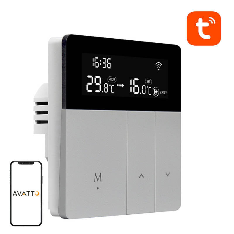 Avatto WT50 3A Wi-Fi smart DHW boiler thermostat TUYA - Image 1