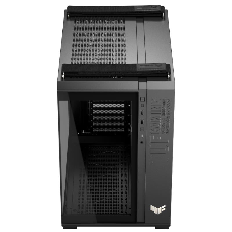 Case|ASUS|TUF Gaming GT502 Horizon|MidiTower|Case product features Transparent panel|Not included|ATX|MicroATX|MiniITX|Colour Black|TUFGAMINGGT502HORIZON