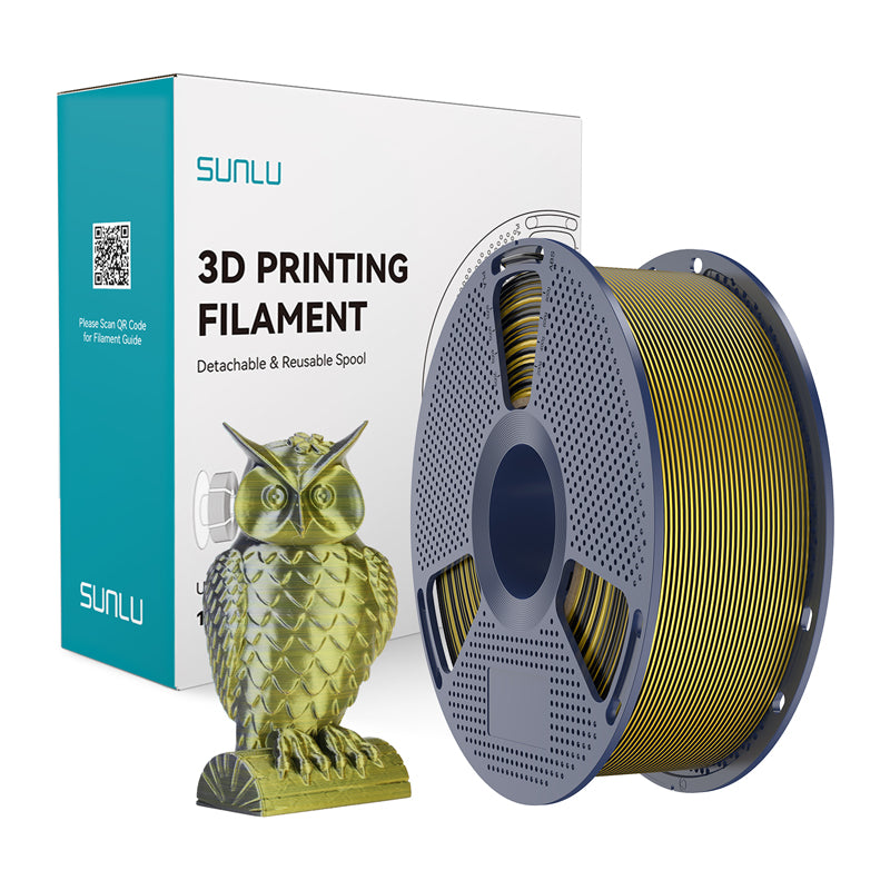 Sunlu PLA+ Silk Dual Color Filament (Black and Gold) - Image 1