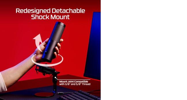 MICROPHONE HYPERX QUADCAST 2 S/BLACK 9A273AA HYPERX