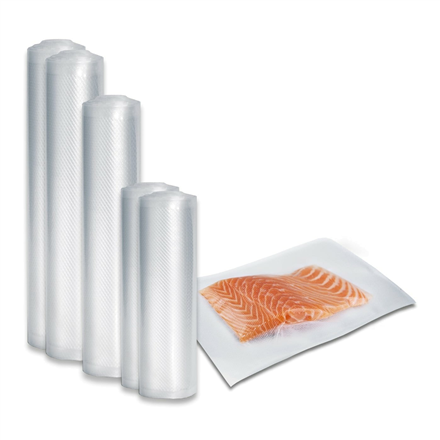 Caso | Foil set 3 for vacuuming + Sous Vide Cooking | 01237 | Dimensions (W x L) 16 x 23 cm, 20 x 600 cm, 28 x 600 cm, 3