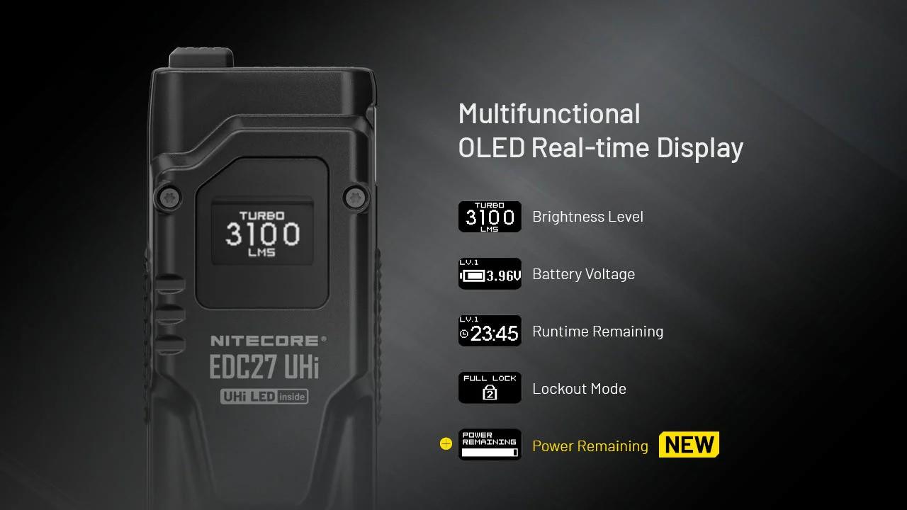 FLASHLIGHT EDC SERIES/EDC27UHI NITECORE