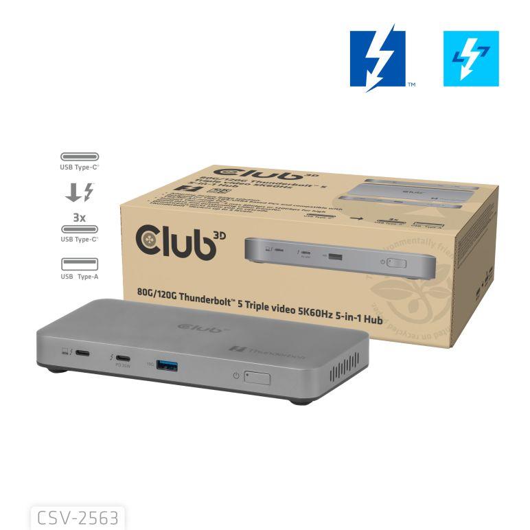 I/O HUB THUNDERBOLT 5IN1/180W CSV-2563 CLUB3D