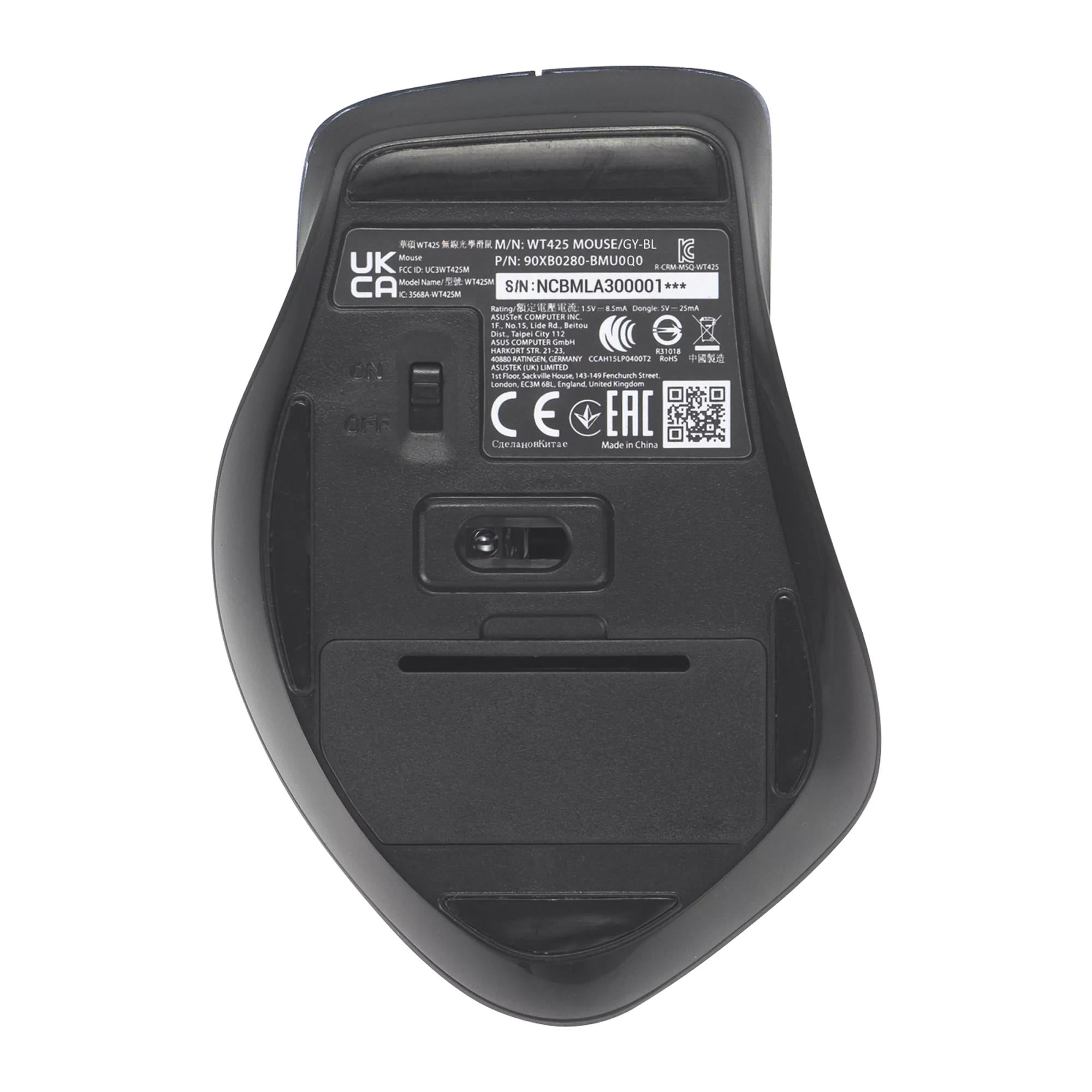 MOUSE USB OPTICAL WRL WT425/GREY/BLUE 90XB0280-BMU0Q0 ASUS