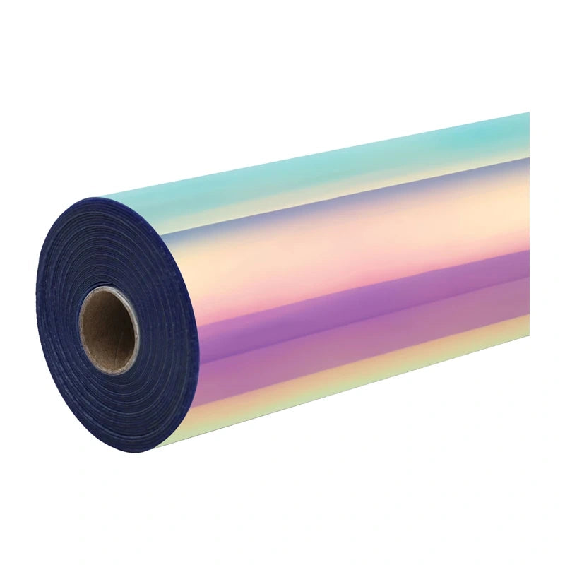 HTVRONT Holographic Self-Adhesive Film, 30.5 cm x 90 cm (Pink) - Image 1