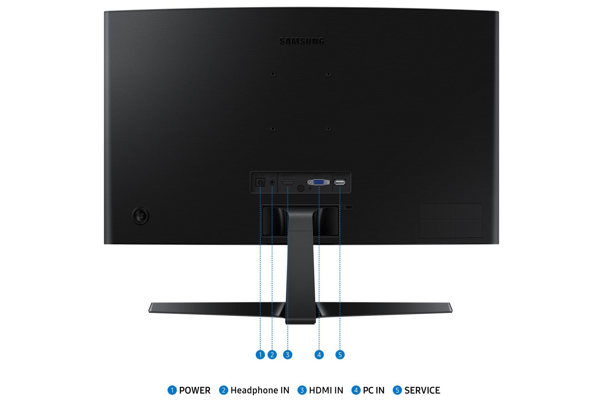 LCD Monitor SAMSUNG LS24D366GAUXEN 24" Business/Curved Panel VA 1920x1080 16:9 100Hz 4 ms Tilt Colour Black LS24D366GAUXEN
