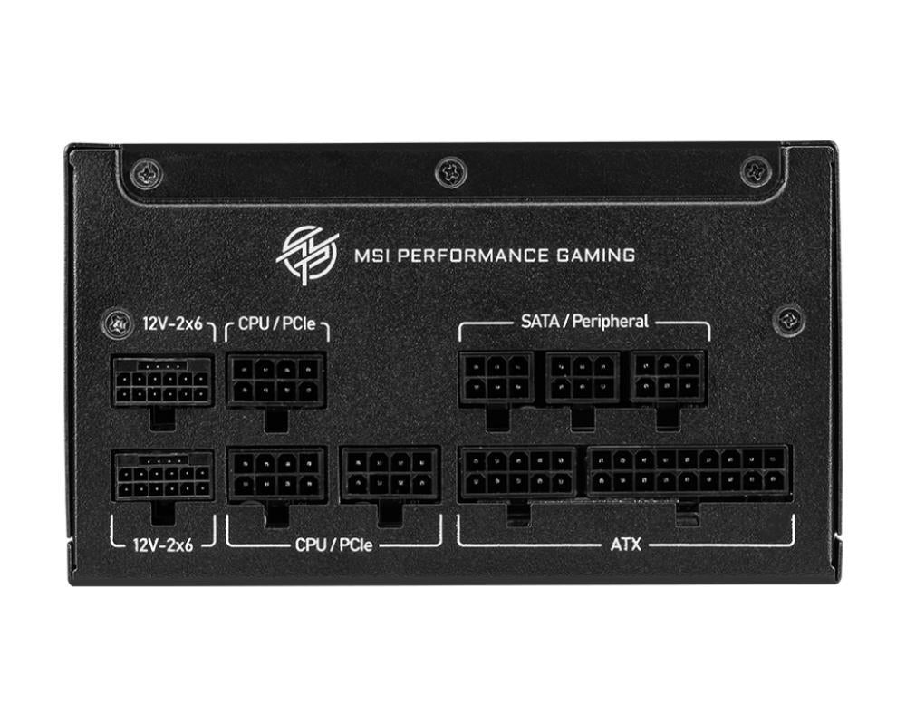 Power Supply MSI MPG A850GS PCIE5 ATX 3.1 850 Watts Efficiency 80 PLUS GOLD PFC Active MPGA850GSPCIE5