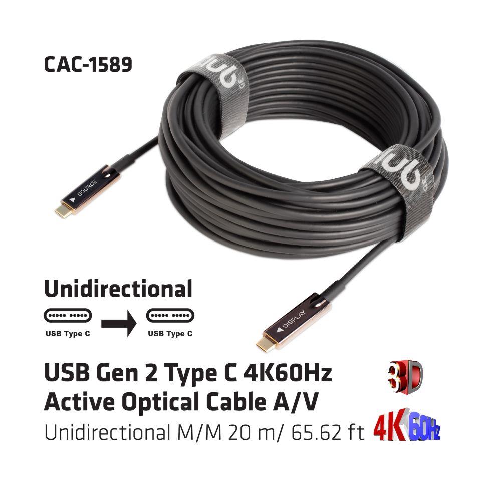 CABLE USB-C 20M/M/M CAC-1589 CLUB3D