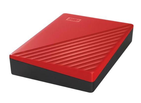 External HDD WESTERN DIGITAL My Passport 6TB USB 2.0 USB 3.2 Colour Red WDBR9S0060BRD-WESN