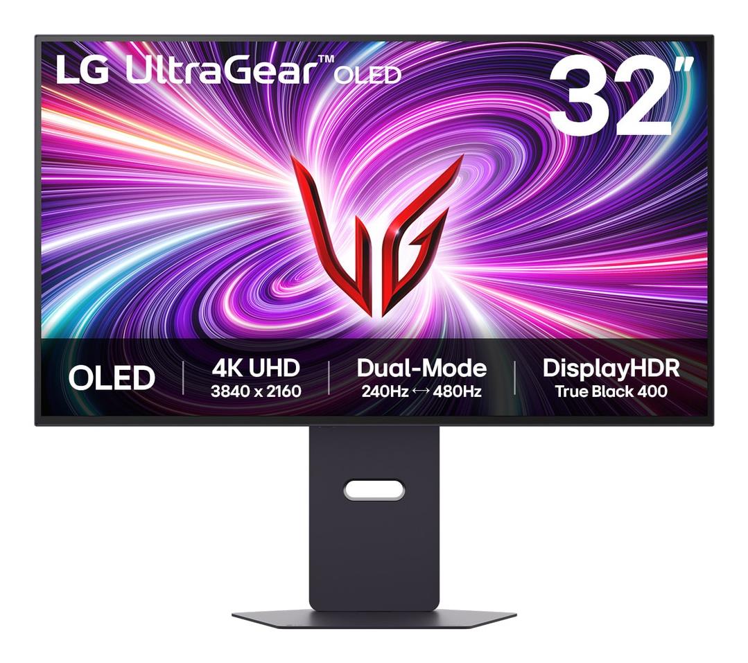 Monitor LG 32GS95UV-B 32" Gaming/4K Panel OLED 3840x2160 16:9 240 Hz Matte 0.03 ms Speakers Swivel Pivot Height adjustable Tilt 32GS95UV-B