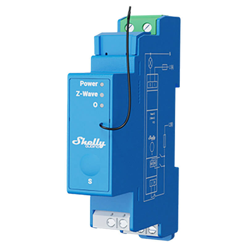 Shelly Qubino Pro 1 DIN rail Relay, 1-channel, Z-Wave - Image 1
