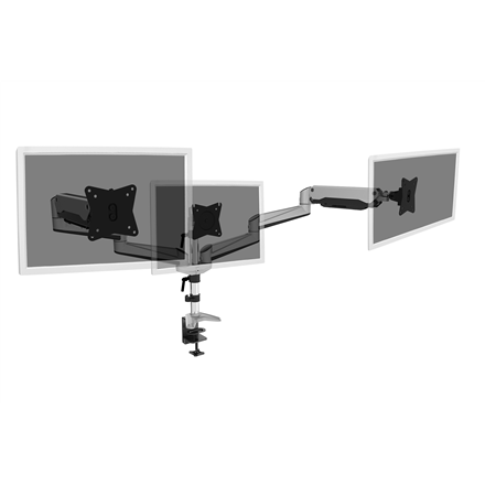 Digitus Desk Mount | Triple Monitor Gas Spring Mount DA-90363 | Adjustable Height, Tilt, Swivel | 15-27 " | Maximum weig