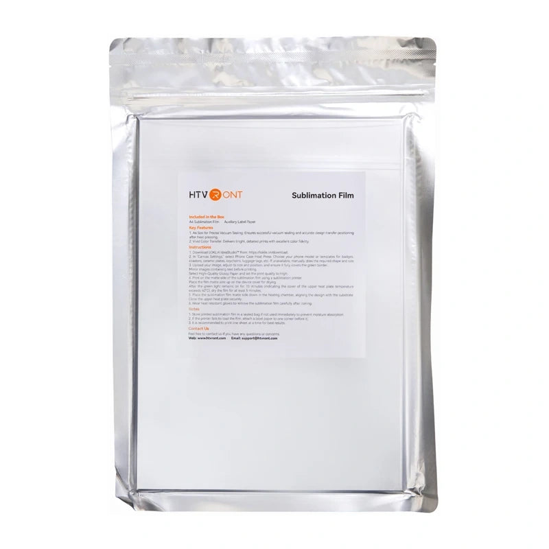 HTVRONT A4 Sublimation Film, 21 x 29.72 cm (transparent) - Image 1