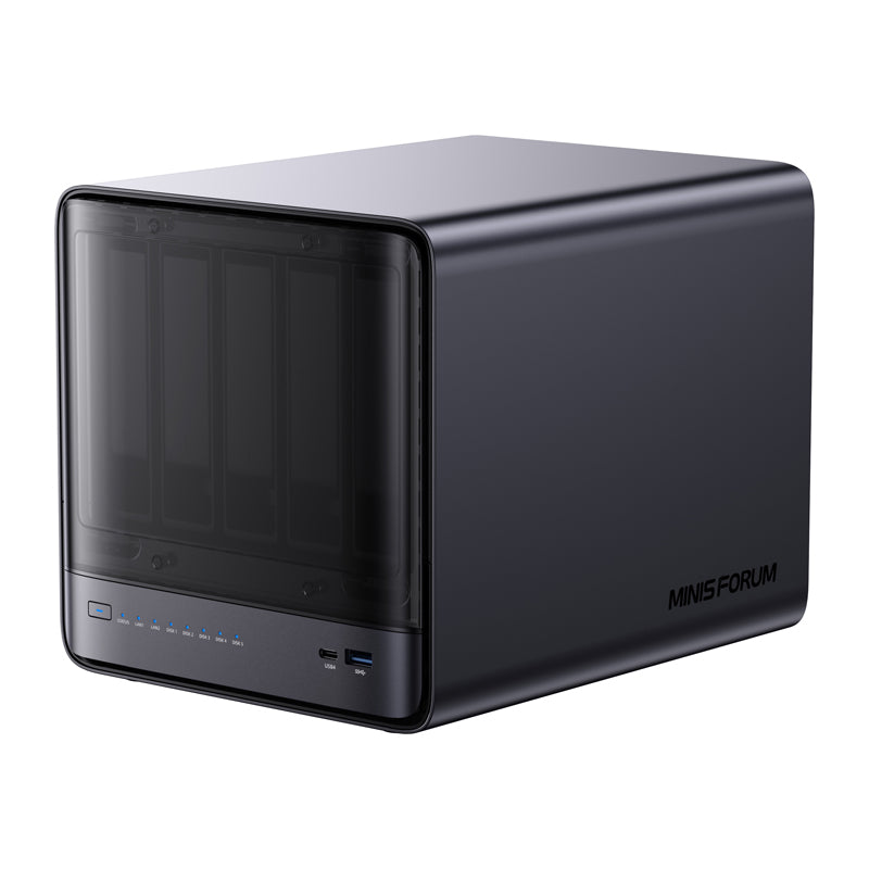 MINI-PC Minis Forum NAS N5 Pro AMD Ryzen AI 9 HX Pro 370, 32GB+128GB O - Image 2