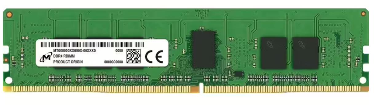 Server Memory Module MICRON DDR4 16GB RDIMM 3200 MHz CL 22 1.2 V MTA9ASF2G72PZ-3G2R