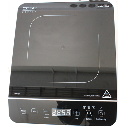 SALE OUT. Caso Touch 2000 Hob, Induction, Width 29 cm, 1 cooking zone, Touch control, Black | Caso | Hob | Touch 2000 |