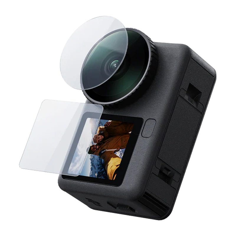 Telesin tempered glass set for DJI Osmo Action 6 ( 2x Lens + screen) - Image 1