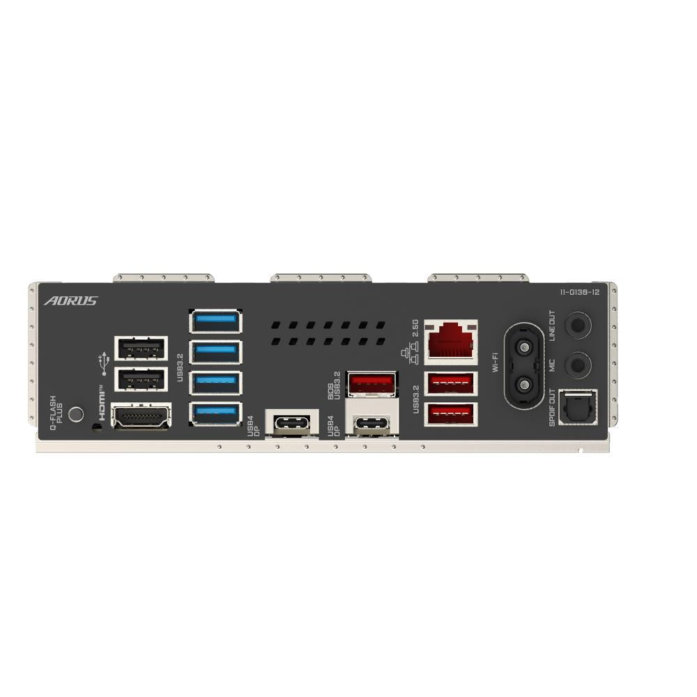 Mainboard GIGABYTE AMD X870E SAM5 ATX Memory DDR5 Memory slots 4 1xPCI-Express 3.0 4x 1xPCI-Express 4.0 4x 1xPCI-Express 5.0 16x 4xM.2 1xHDMI 2xUSB 2.0 7xUSB 3.2 2xUSB-C 1xOptical S/PDIF 1xRJ45 2xAudio port X870EAORUSPRO