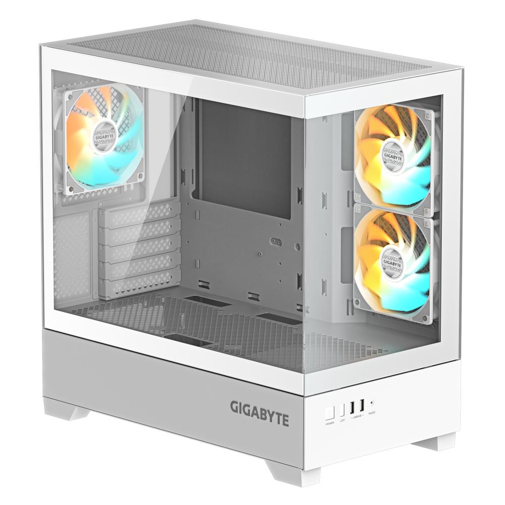 Case GIGABYTE GB-C201PI MidiTower Case product features Rackmountable/Accessory/Transparent panel Not included MicroATX MiniITX Colour White GB-C201PI