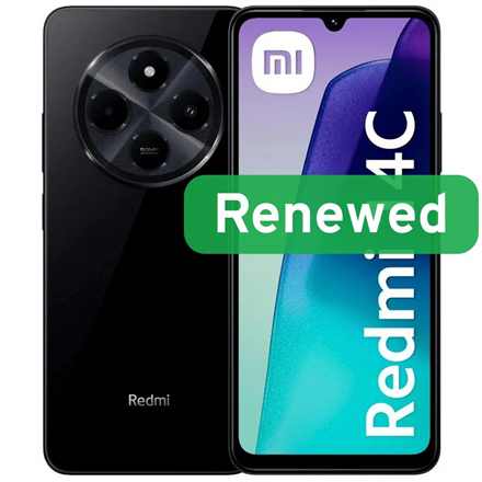 Xiaomi Renewed | Grade A | 14C 4G | 128 GB | Midnight Black | LTE | O