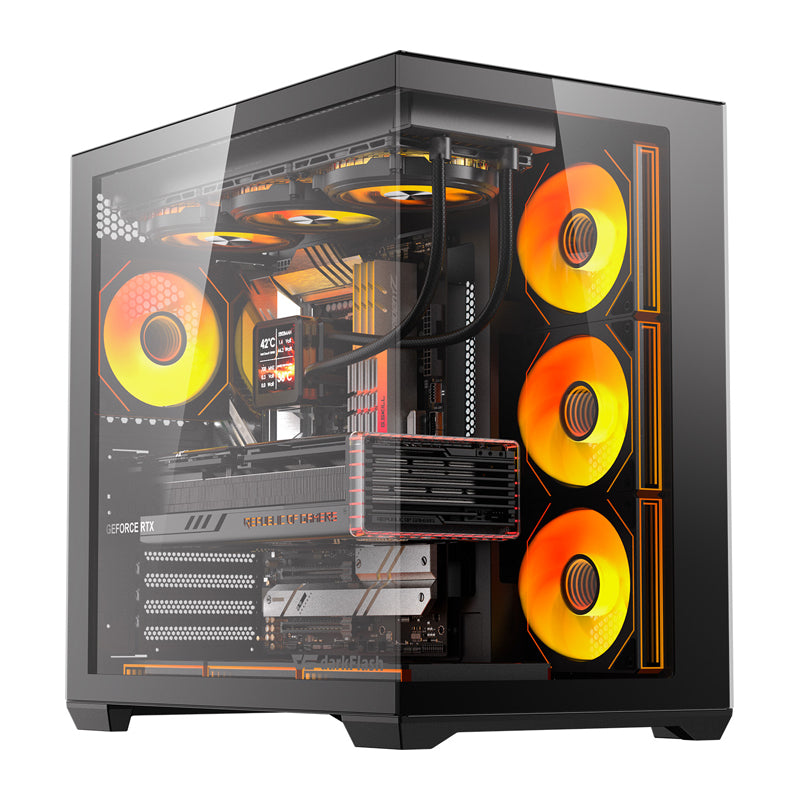 DarkFlash C280 computer case (black) + 7 fans - Image 1