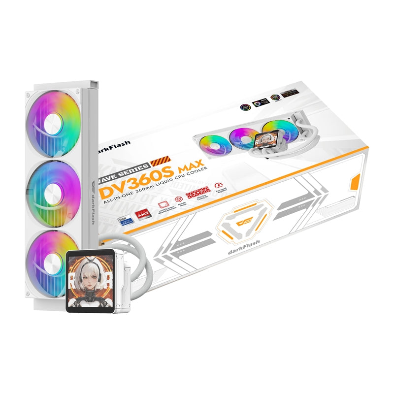 DarkFlash DV360S MAX CPU Cooler (White) - Image 1