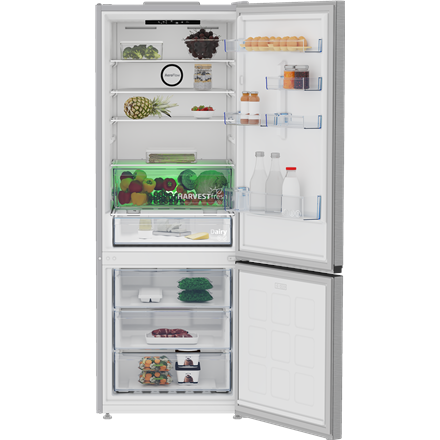 BEKO Refrigerator | B3RCNE564HXB | Energy efficiency class E | Free standing | Combi | Height 192 cm | No Frost system |