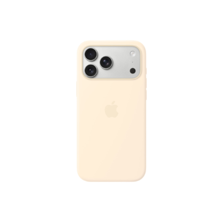 Apple iPhone 17 Pro Max Silicone Case with MagSafe – Vanilla | Apple