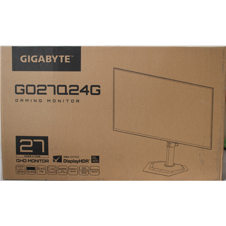 SALE OUT. GIGABYTE MONITOR 27" WOLED GO27Q24G | Gigabyte SALE OUT. | GO27Q24G | 27 " | WOLED | QHD | 240 Hz | 0.03 ms |