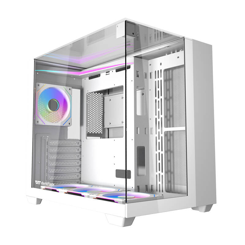 Darkflash TH285 computer case (white) + 4 fans - Image 1