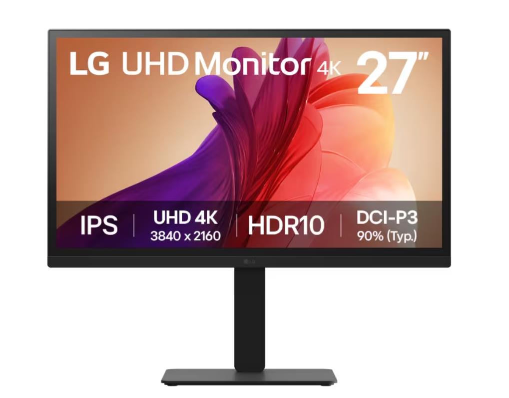 LCD Monitor LG 27BA45U-B 27" 4K Matte Panel IPS 3840x2160 16:9 60Hz 5 ms Speakers Colour Black 27BA45U-B