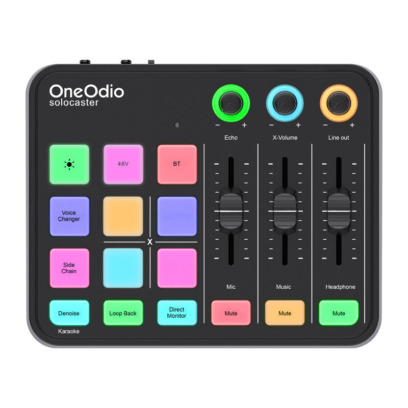 OneOdio Solocaster Audio Mixer and Sound Card - Image 1