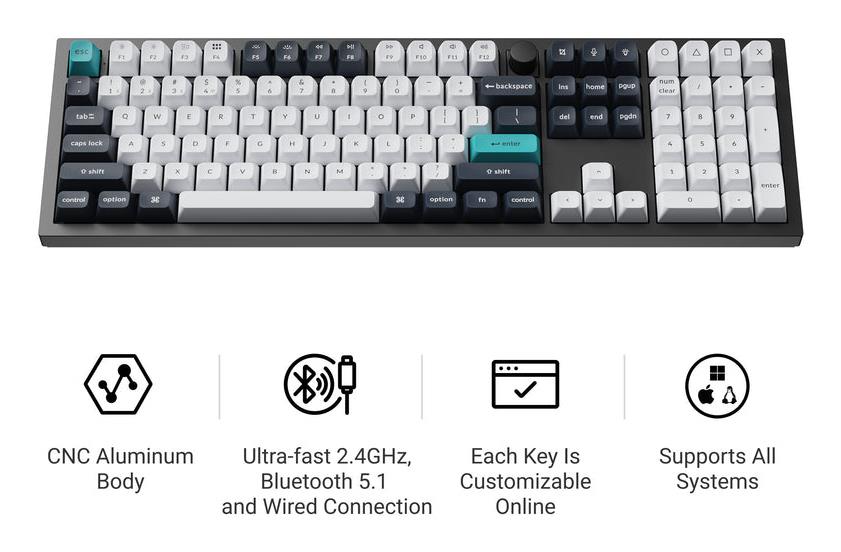 KEYBOARD WRL Q6 MAX RGB/CARBON BLACK Q6M-M4 KEYCHRON