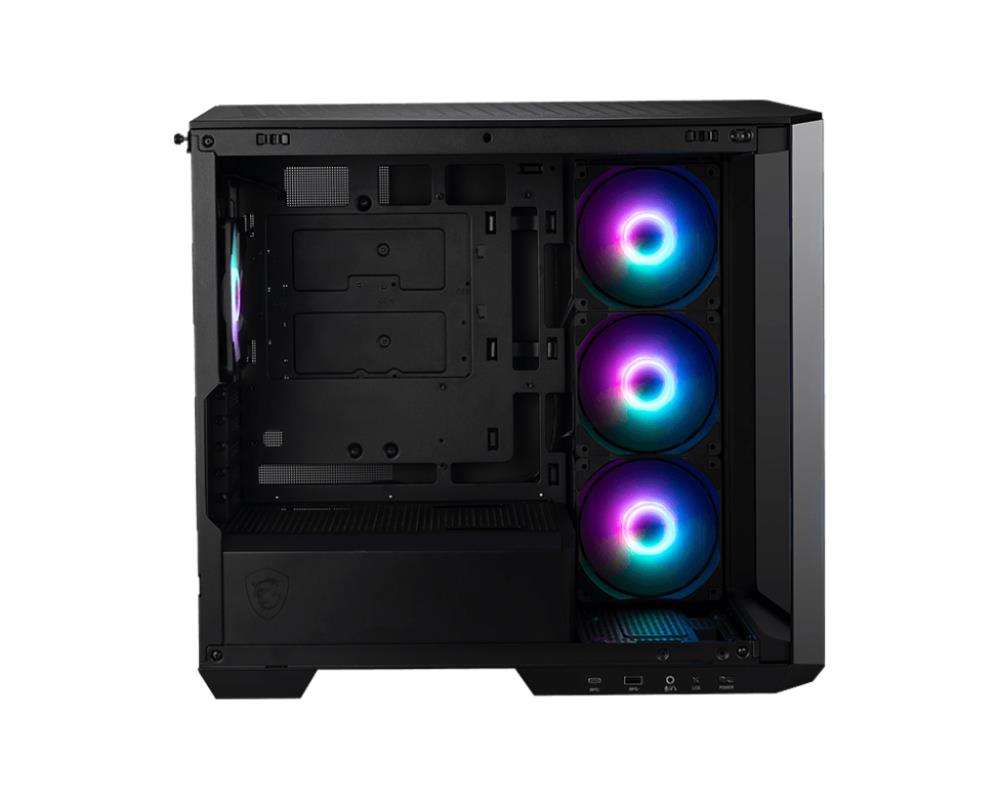Case MSI MidiTower Case product features Transparent panel Not included MicroATX Colour Black MAGPANOM100RPZ