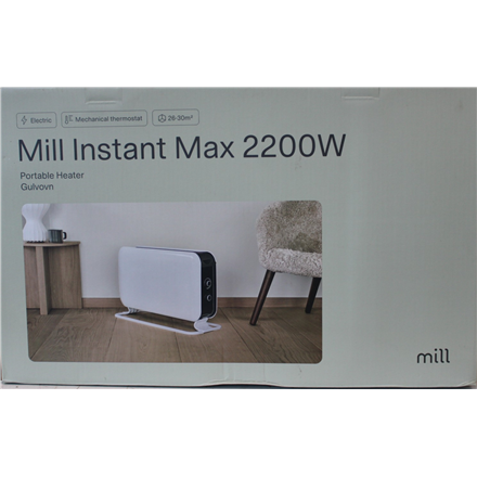 SALE OUT. Mill CO2200MECMAX 2200W Convection Heater, Mechanical thermostat, Wire heating element, White | Mill Heater |