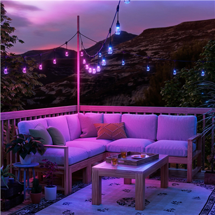Nanoleaf Essentials Matter Smart Multicolour Outdoor String Lights Starter Kit 15m | 16M+