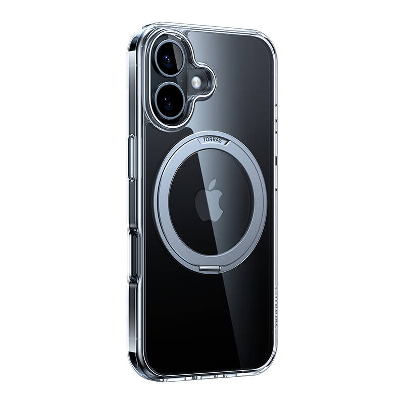 Torras Ostand Pro Case for iPhone 16 Plus (Transparent) - Image 2