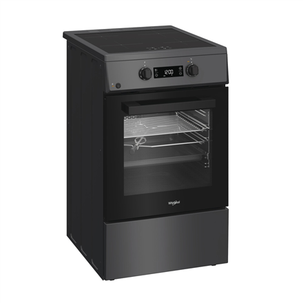Whirlpool Cooker | W5I8LCSTA | Hob type Induction | Oven type Electric | Anthracite | Width 50 cm | Depth 60 cm | Energy
