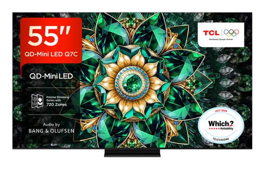 TV Set TCL 55 " 4K Ultra HD 3840 x 2160 pixels Flat 16:9 QD-Mini LED 55Q7C