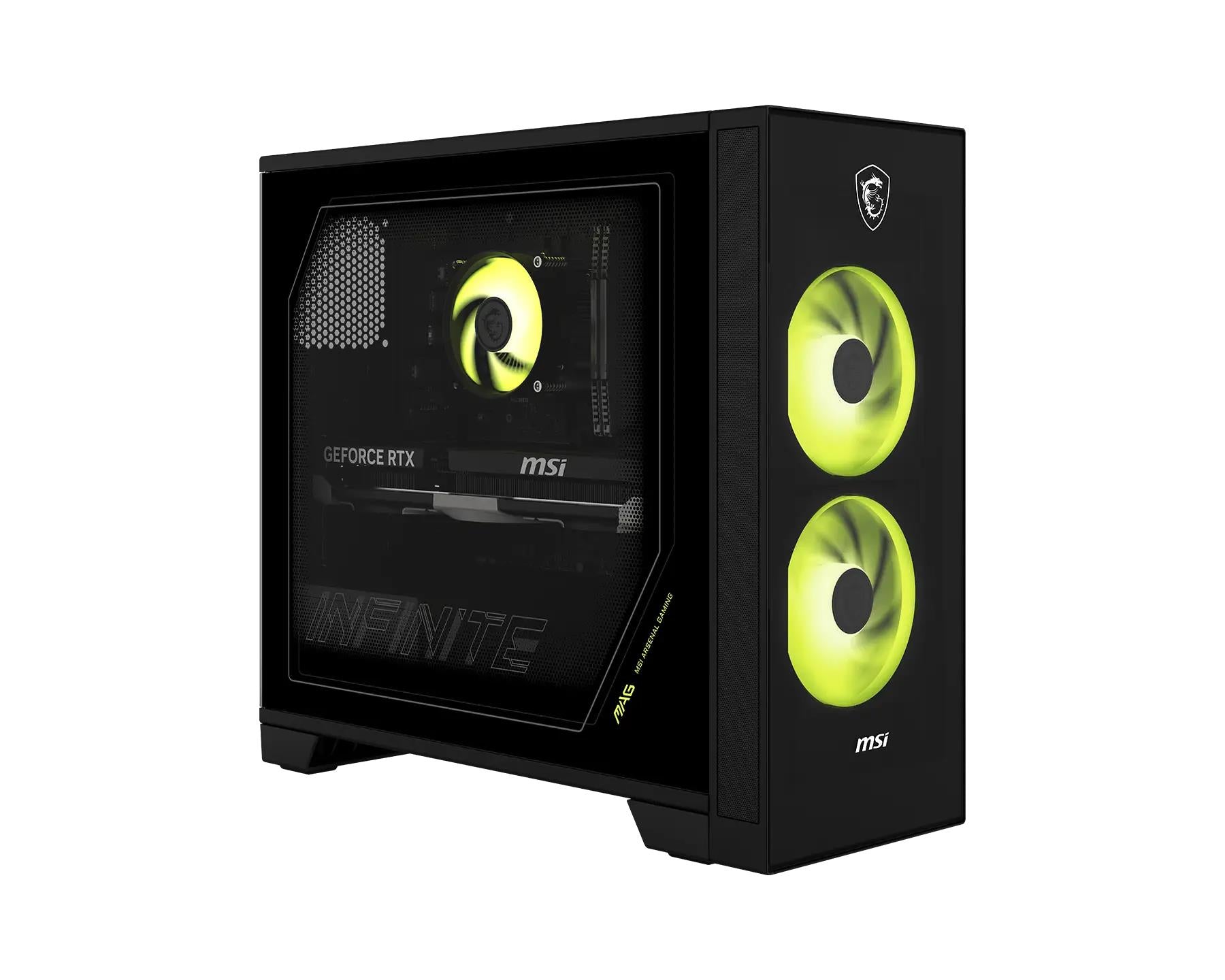 PC MSI Desktop Intel Core Ultra 5 225F 16 GB DDR5-SDRAM Storage SSD SSD 1 TB NVIDIA GeForce RTX 5070 Ti On board graphics Not available Wi-Fi Yes Bluetooth Yes Windows 11 Home MAGINFS314NVM5-3431XEU