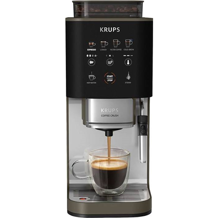 Krups | Coffee Maker | SA403BE0 Crush Experience | Pump pressure 15 bar | Built-in milk frother | Automatic | Black/Silv