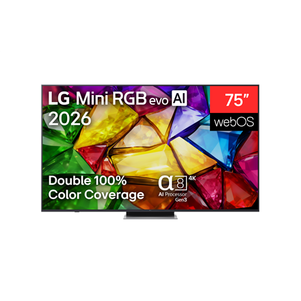 LG 75MRGB87B3B 75" (189 cm) 4K Mini RGB evo Smart TV | LG