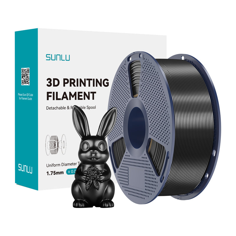 Sunlu PLA+ Silk Filament (Black) - Image 1