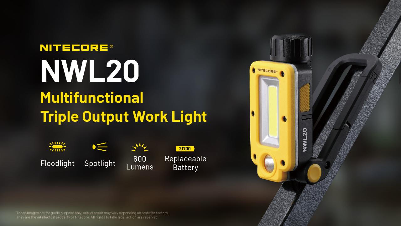 FLASHLIGHT NWL SERIES/600 LUMENS NWL20 NITECORE