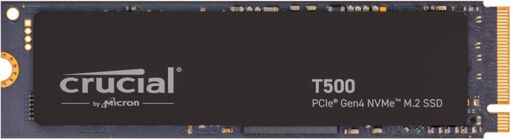 SSD CRUCIAL T500 500GB M.2 PCIe Gen4 NVMe 3D NAND Write speed 5700 MBytes/sec Read speed 7200 MBytes/sec TBW 300 TB CT500T500SSD8